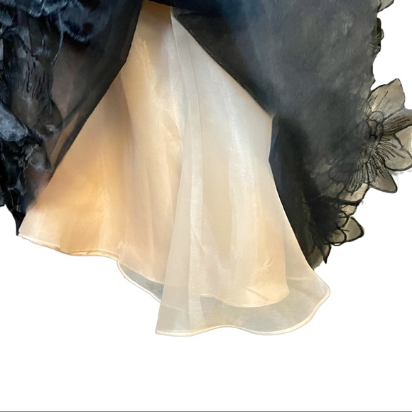 Jovani Lace Floral and Beaded Cocktail Dress - Size: 6 - Picture 7 of 7